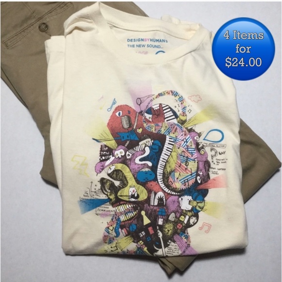 Design by humans Other - Design By Humans T-shirt THE NEW SOUND... SZ XL